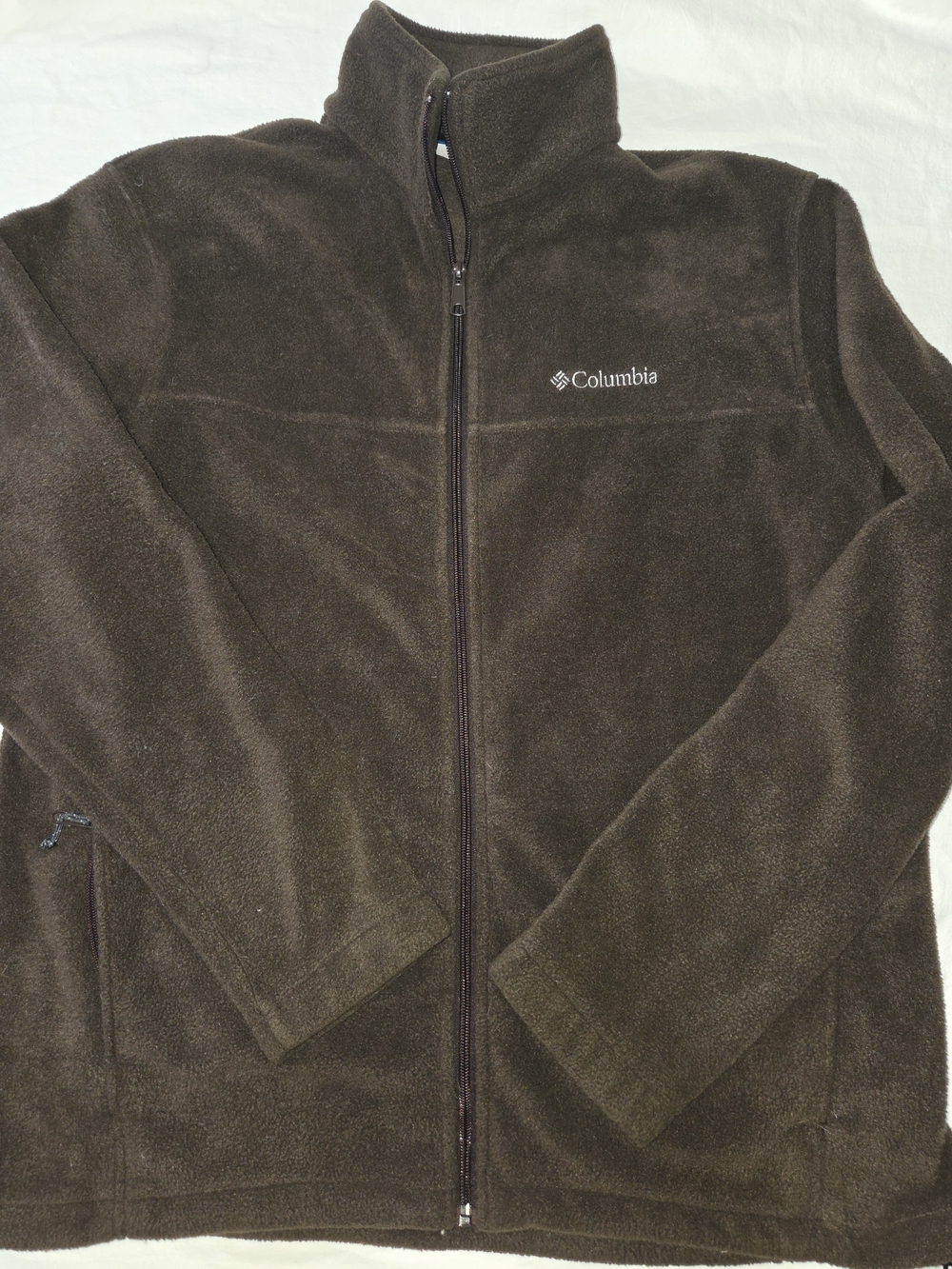 Columbia Men's Dark Brown Full-Zip Fleece Jacket